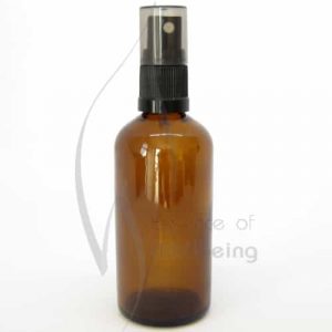 100ml Amber glass bottle with spray