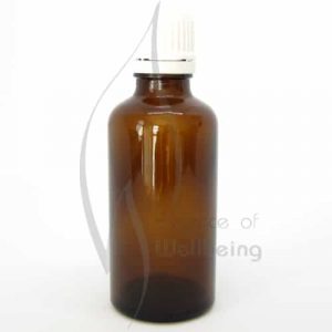 50ml Amber glass bottle with cap & dripolator